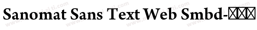 Sanomat Sans Text Web Smbd字体转换
